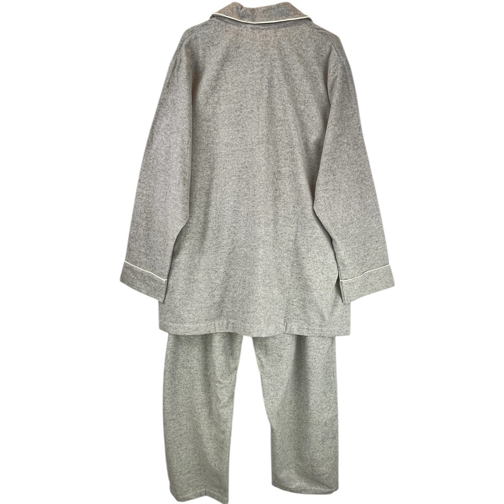 Dormisette Luxury German Heather Grey 2 Piece PJ Set Sleepwear Pajamas Soft XL - Picture 2 of 12